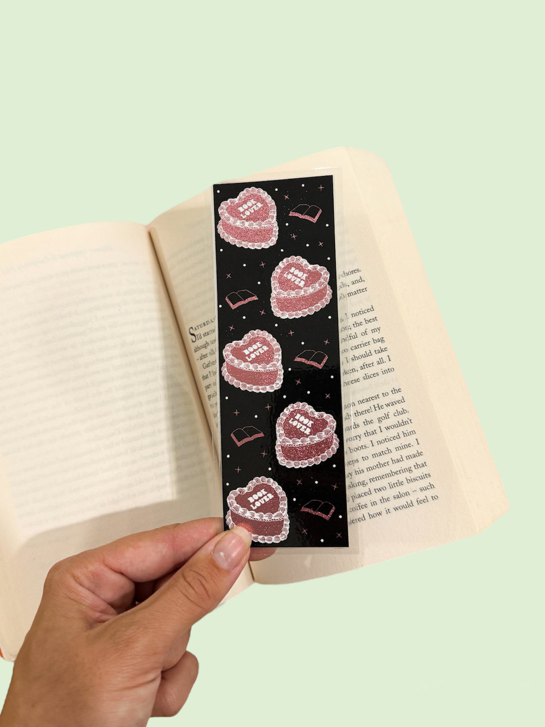 Book Lover Cake Foil Bookmark