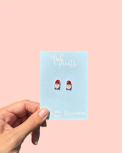 Load image into Gallery viewer, Christmas Gnome Stud Earrings
