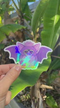 Load and play video in Gallery viewer, Furby Bat Holographic Sticker
