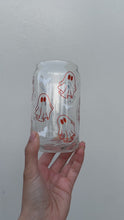 Load and play video in Gallery viewer, Cute Ghost Halloween Beer Can Glass
