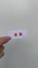 Load and play video in Gallery viewer, Candy Corn Stud Earrings
