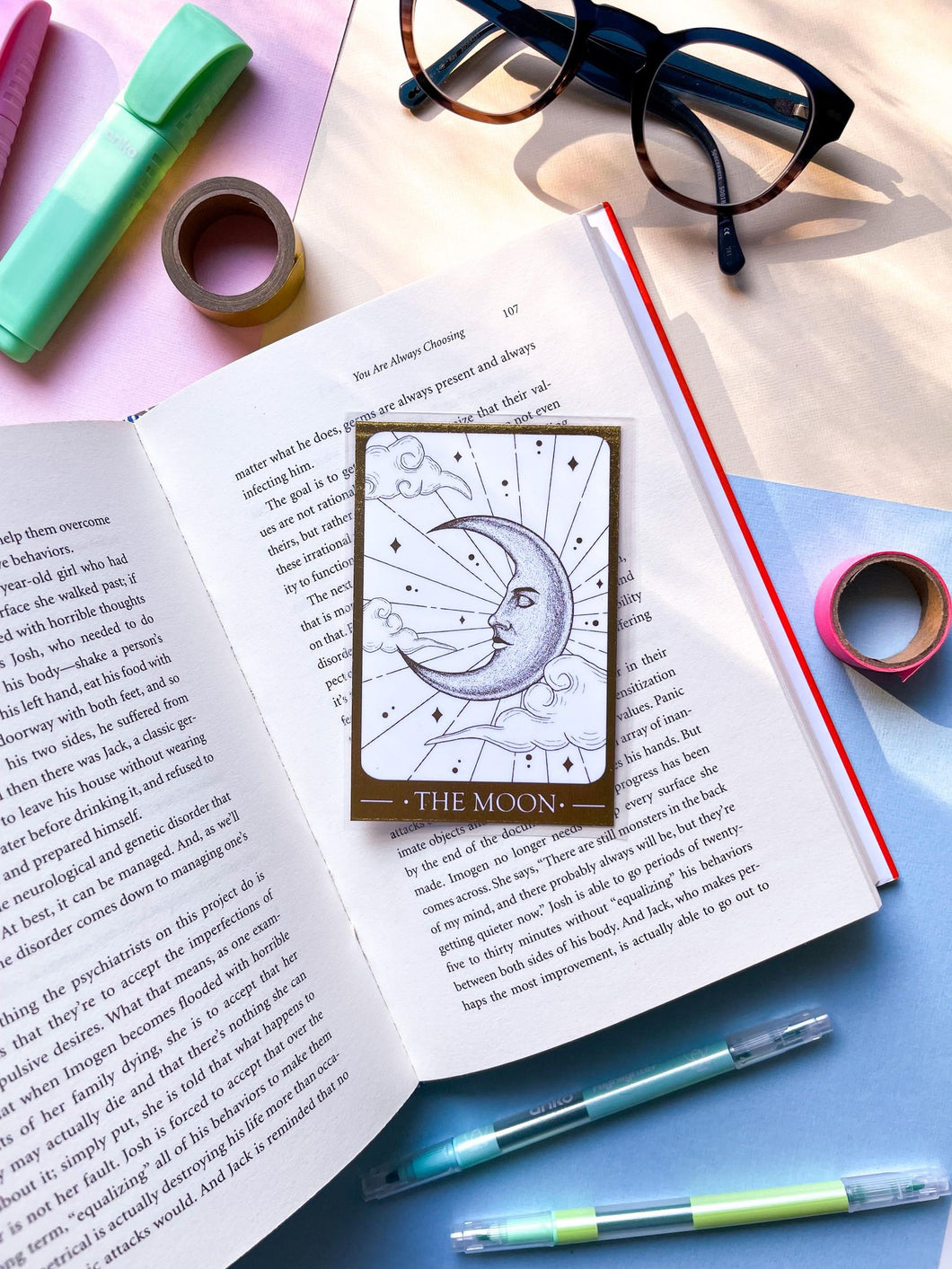 The Moon Tarot Bookmark