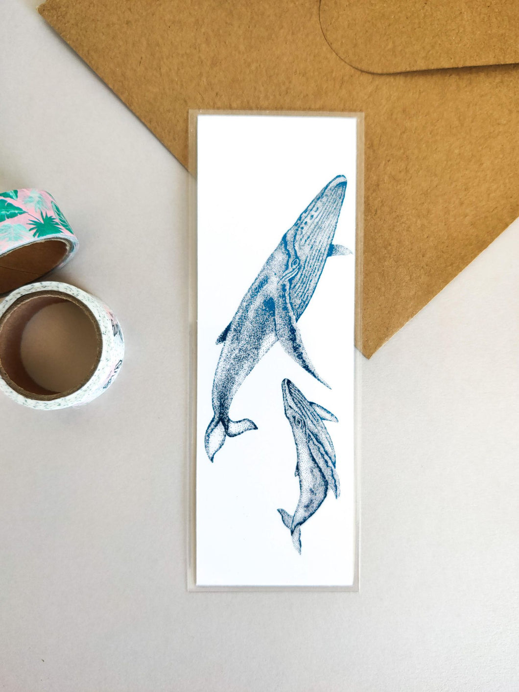 Whale Foil Bookmark