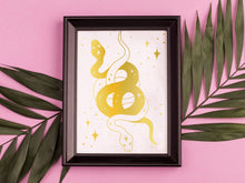 Load image into Gallery viewer, Yin Yang Snake Foil Print

