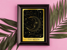 Load image into Gallery viewer, The Moon Tarot Foil Print
