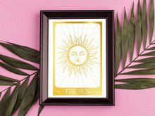 Load image into Gallery viewer, The Sun Tarot Foil Print
