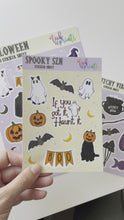 Load and play video in Gallery viewer, Spooky Szn Halloween Sticker Sheet
