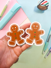 Load image into Gallery viewer, Gingerbread Man Christmas Sticker

