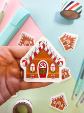 Load image into Gallery viewer, Gingerbread House Christmas Sticker
