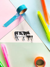 Load image into Gallery viewer, Mama and Baby Cow Vinyl Sticker

