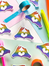 Load image into Gallery viewer, Pride Hands Sticker
