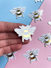 Load image into Gallery viewer, Gold Foil Bee Sticker
