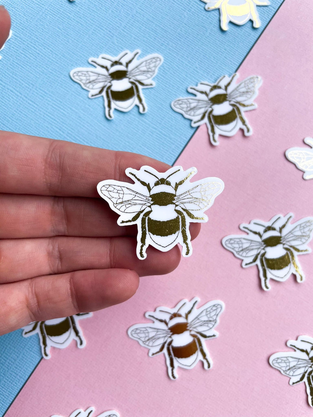 Gold Foil Bee Sticker