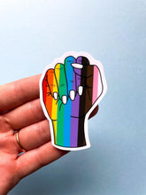 Load image into Gallery viewer, Pride Inclusive Fist Sticker
