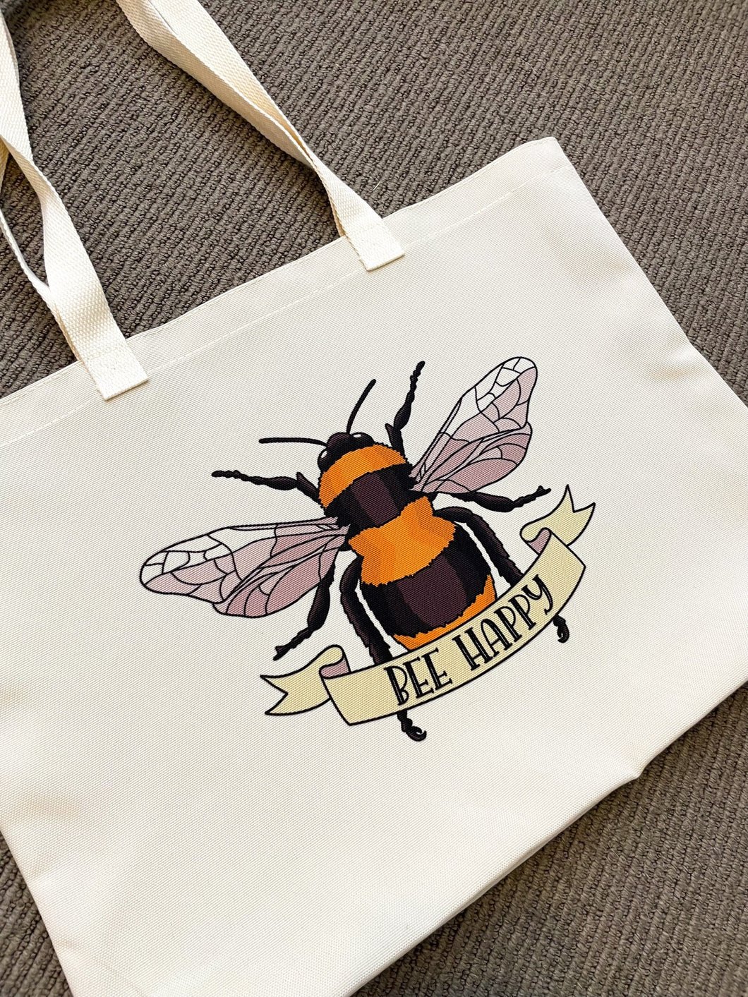 Bee Cotton Tote Bag