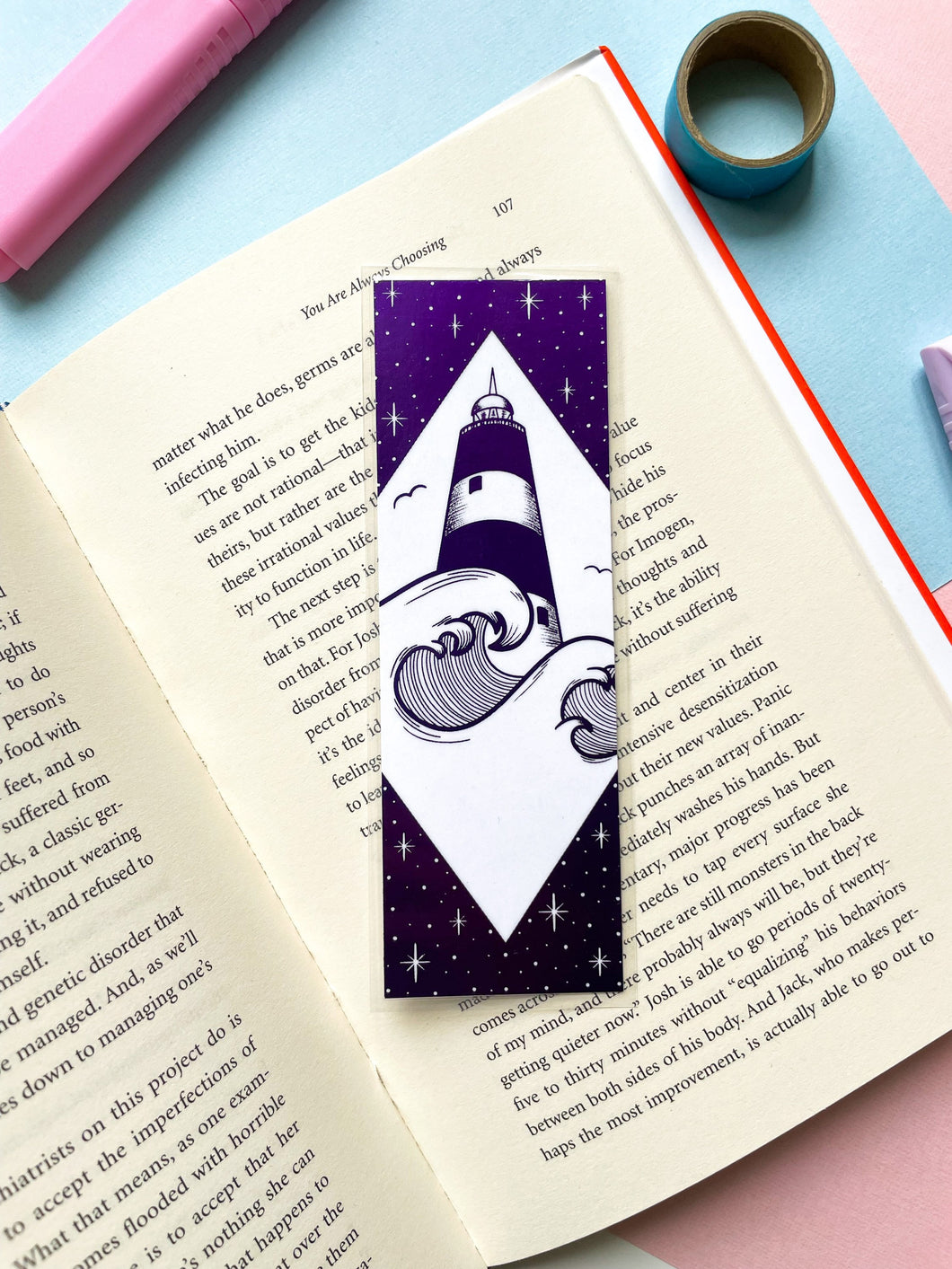 Lighthouse Foil Bookmark