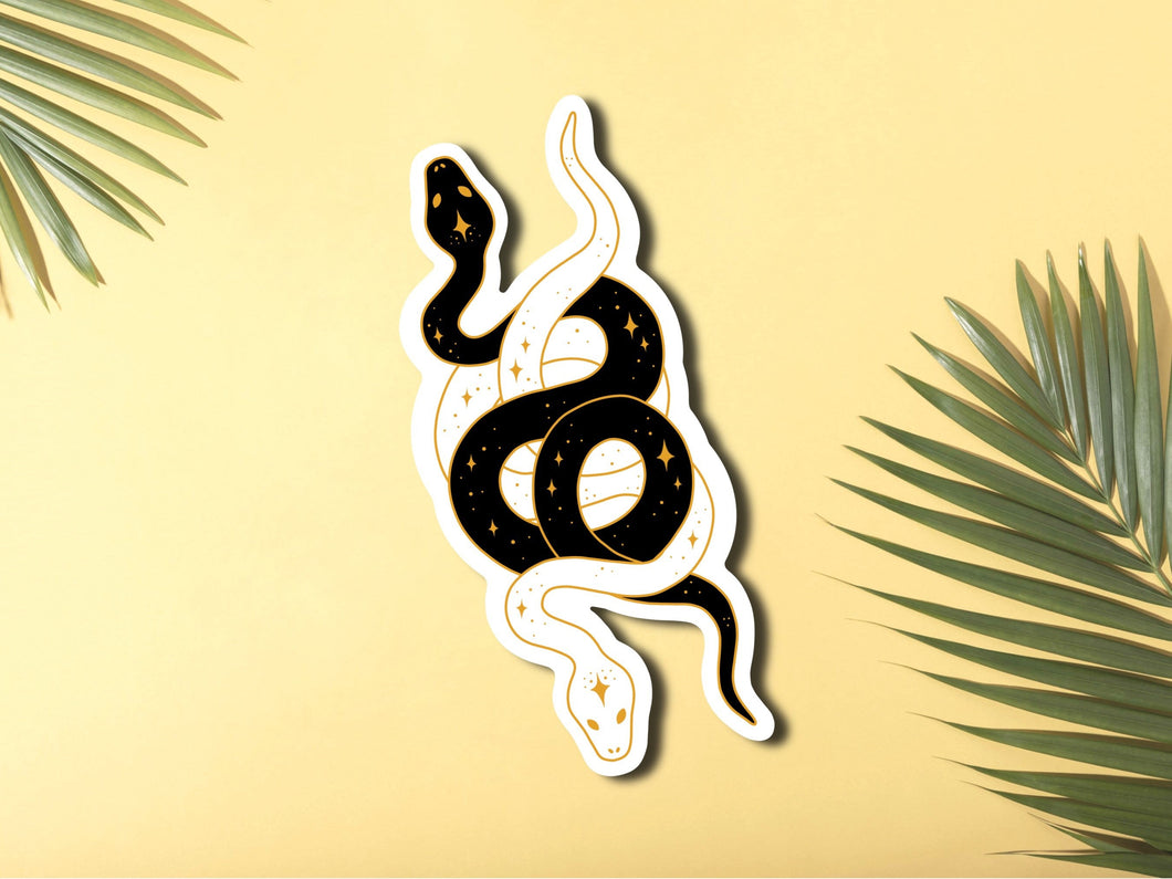 Yin Yang Snake Sticker