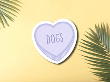 Load image into Gallery viewer, Dogs Candy Heart Sticker
