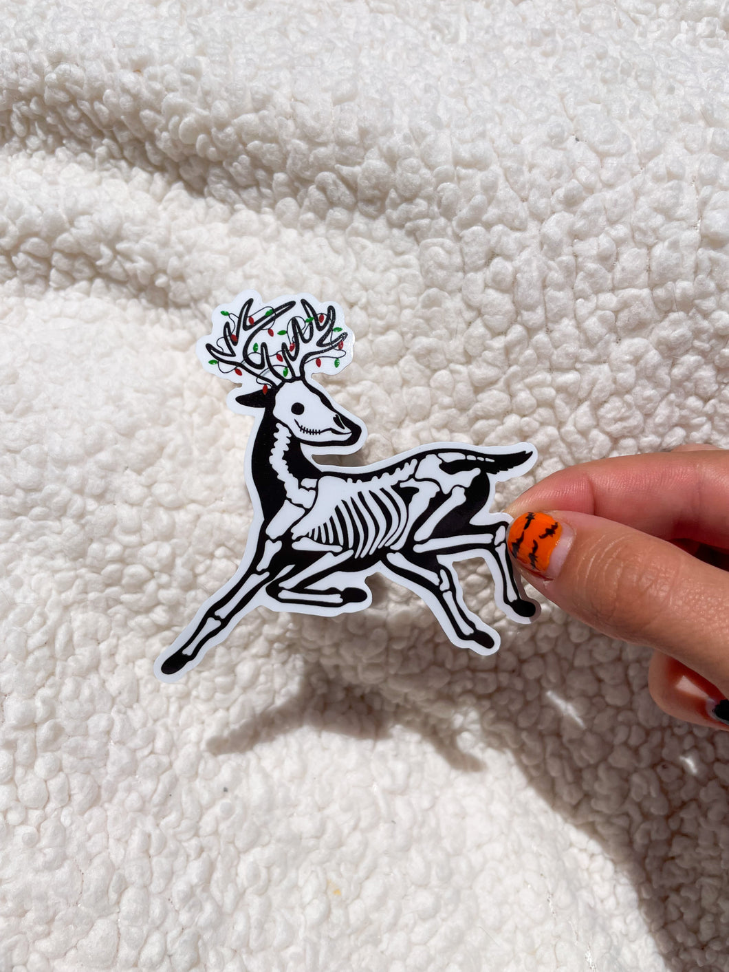 Reindeer Skeleton Sticker