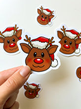 Load image into Gallery viewer, Rudolph Christmas Sticker
