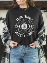 Load image into Gallery viewer, Thick Thighs Witchy Vibes Vinyl T-Shirt
