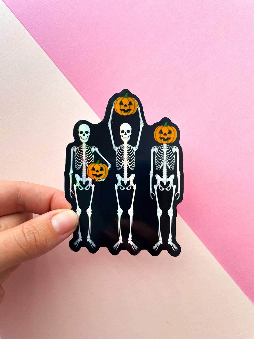 Pumpkin Skeletons Sticker