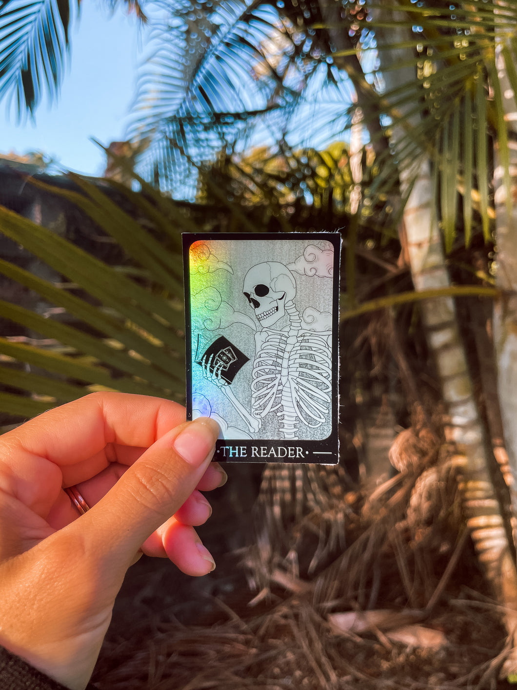 The Reader Tarot Holographic Sticker