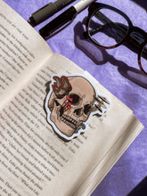 Load image into Gallery viewer, Fungi Skull Magnetic Bookmark
