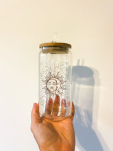 Load image into Gallery viewer, Sun Meets Moon Beer Can Glass
