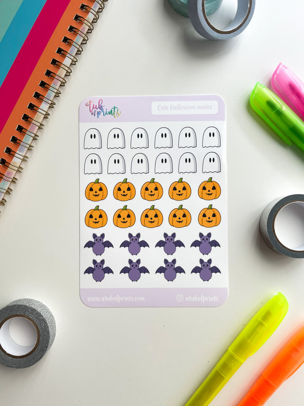 Cute Halloween Mates Sticker Sheet
