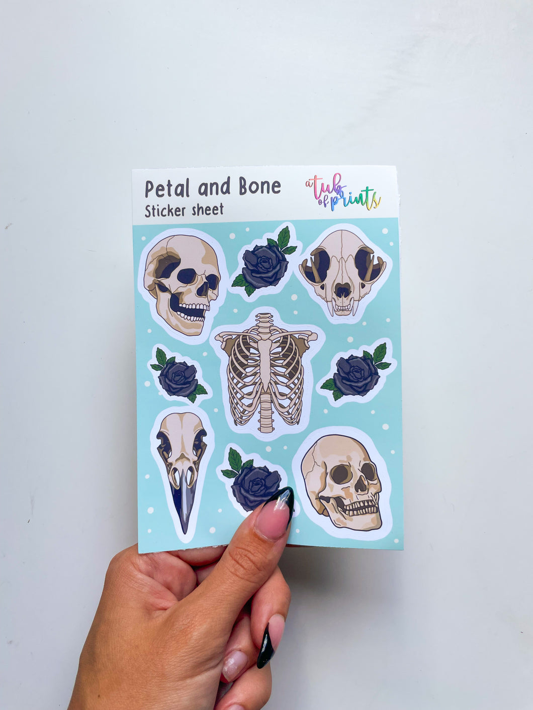Petal and Bone Sticker Sheet