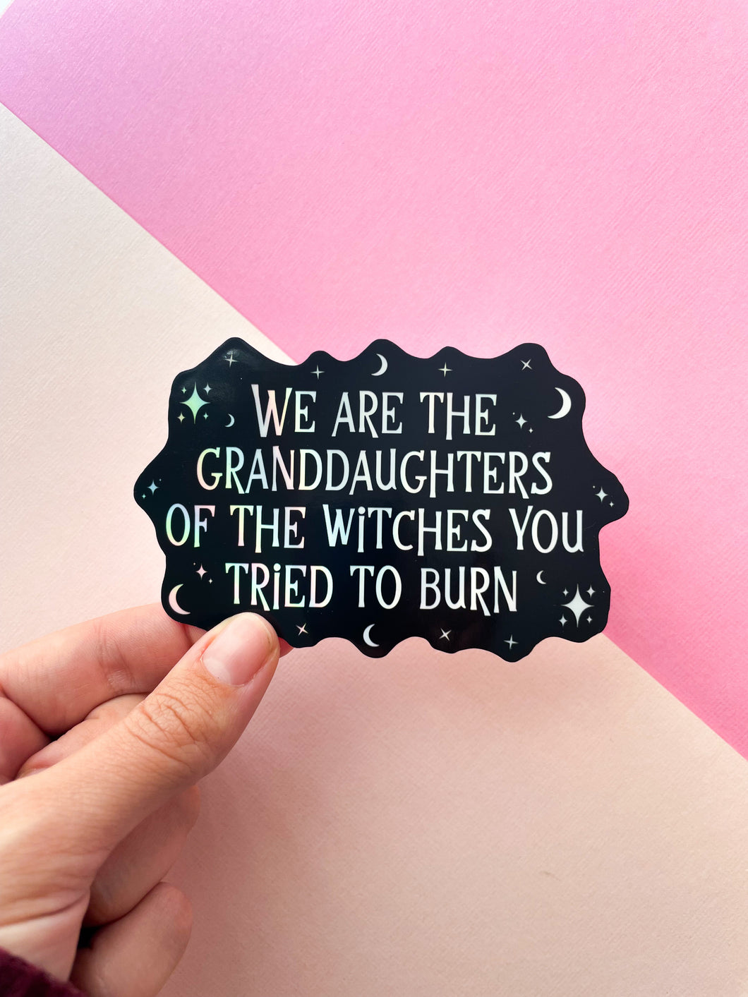 Granddaughters Of Witches Holographic Sticker