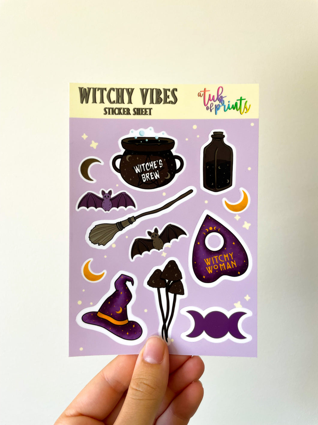 Witchy Vibes Halloween Sticker Sheet