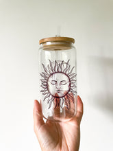 Load image into Gallery viewer, Sun and Moon Beer Can Glass
