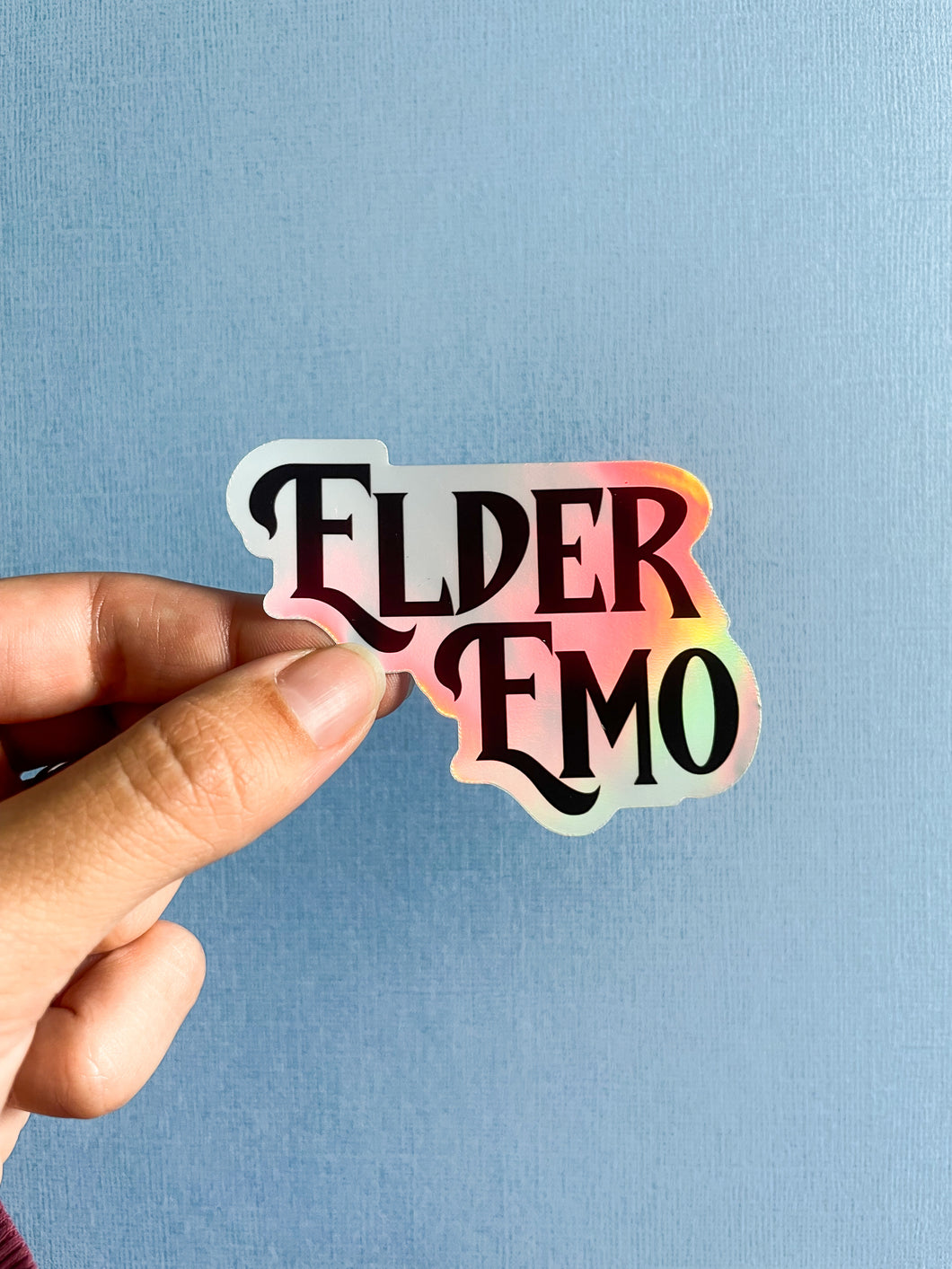 Elder Emo Holographic Sticker