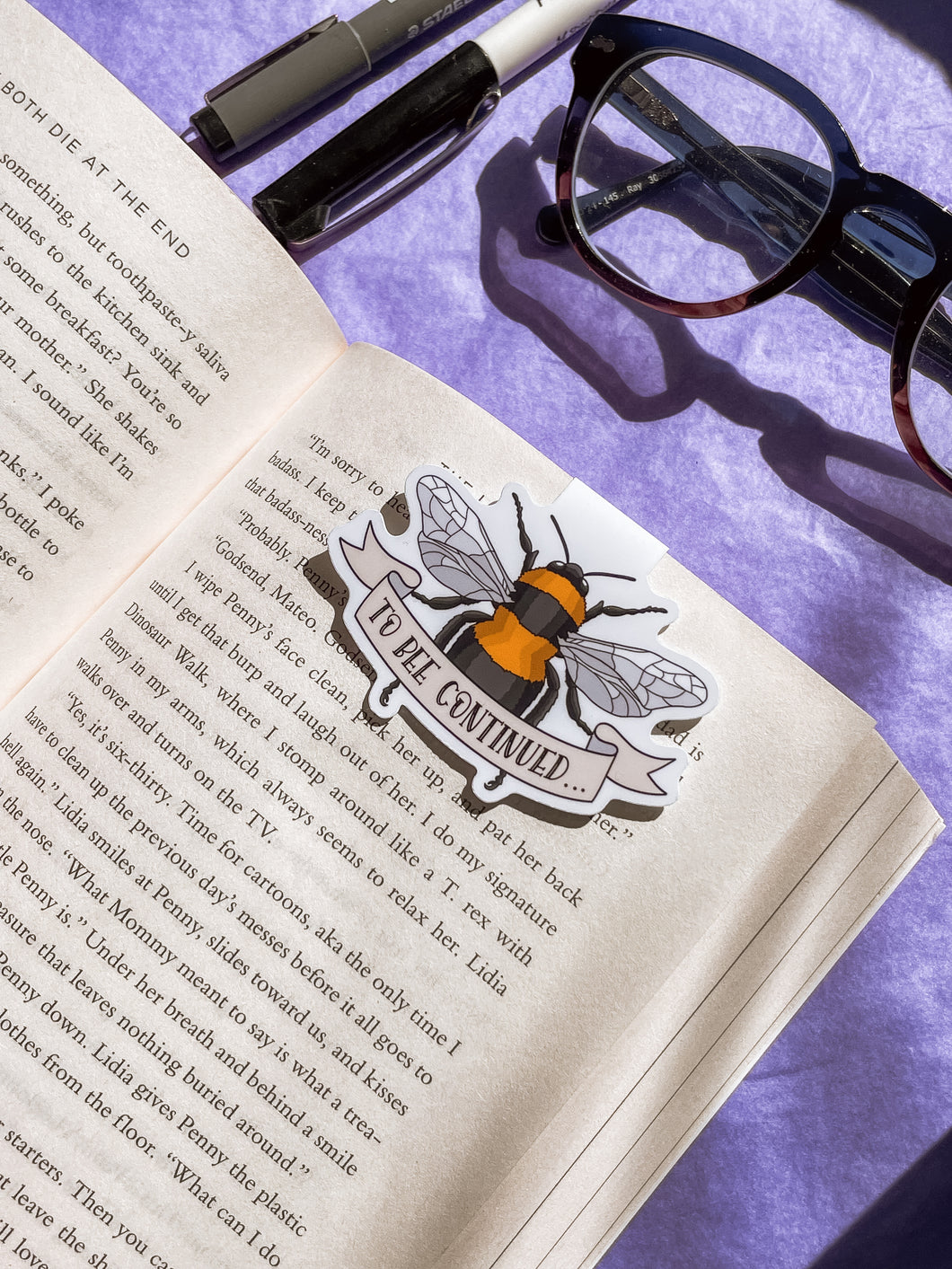 To Bee Continued Magnetic Bookmark